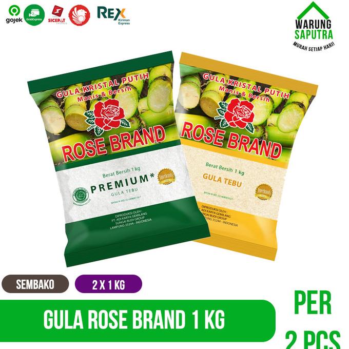 

Paket Bundle Gula Rose Brand Kuning / Hijau 1 kg per 2 Pcs