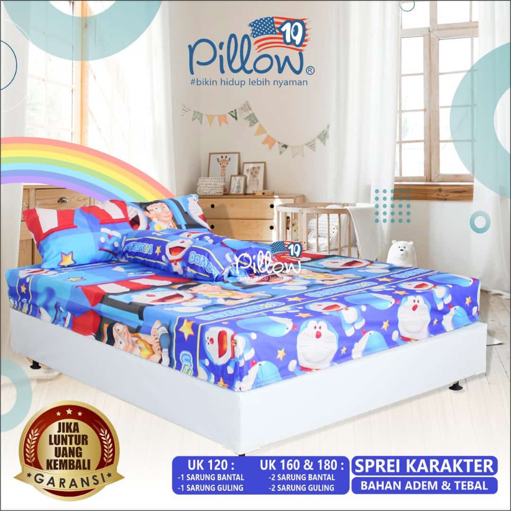 SPREI LUCU 120x200 / 160x200 / 180x200 - 109 PILLOW / SEPREI KARAKTER PILLOW / SPREI KARAKTER PILLOW