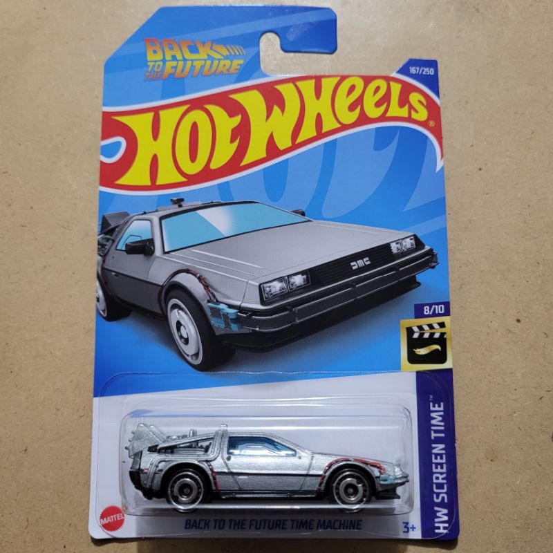 HOT WHEELS BACK TO THE FUTURE TIME MACHINE / HW SCREEN TIME [ SILVER ]