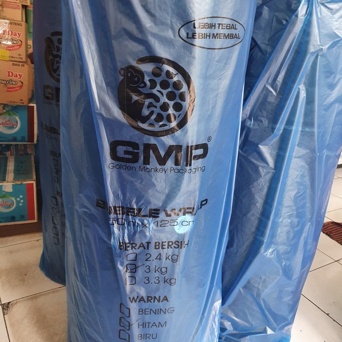 

Bubble wrap Gmp 3kg black hitam 50m x 125cm