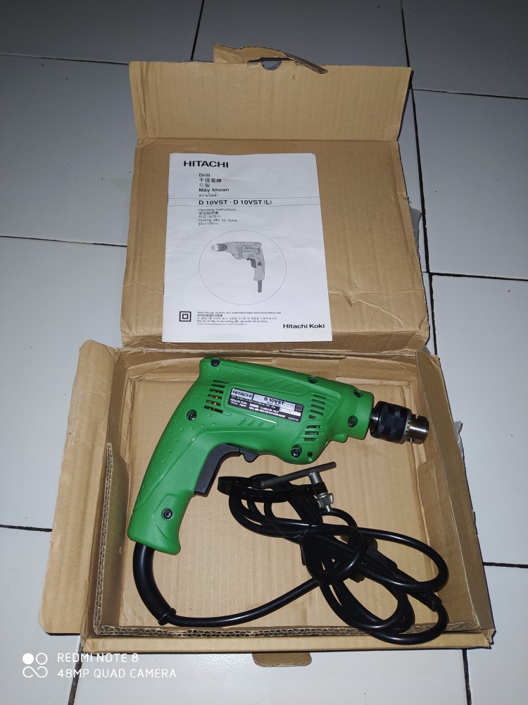 Mesin Bor 10mm Hitachi D 10vst - Bor Tangan 10mm Hitachi D10vst
