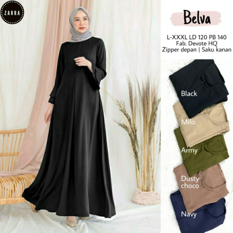 BELVA GAMIS WANITA JUMBO LD 120 cm fit to L-XXXL TERBARU BY ZARRA