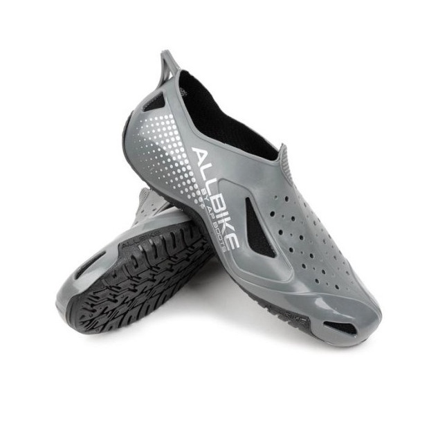 Sepatu Sepeda Motor Biker AllBike All bike Grey Abu 2 By Ap boots