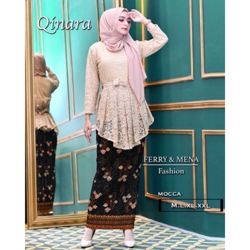 SETELAN KEBAYA QINARA/SETELAN KEBAYA BROKAT/SETELAN KEBAYA MODERN