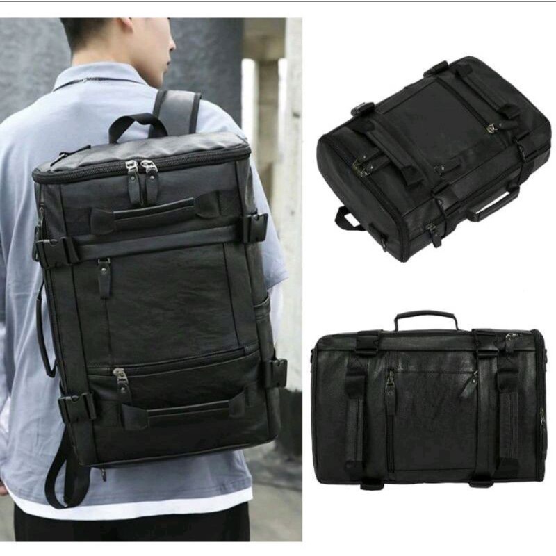 TAS RANSEL KULIT PRIA TAS PUNGHUNG IMPORT BACKPACK PREMIUM IMPORT