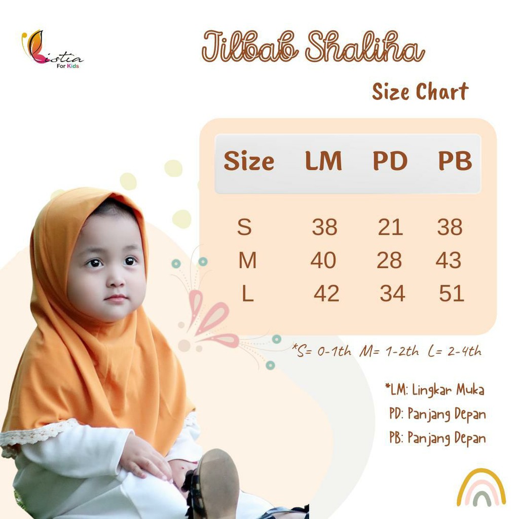 jilbab SALIHA | jilbab anak perempuan 1 2 3 4 5 Th