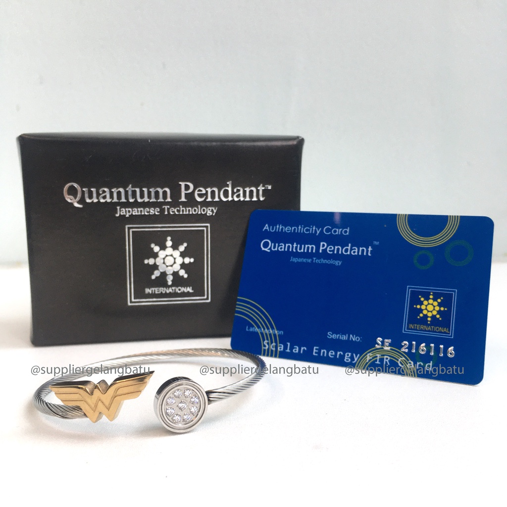 PROMO ASLI Gelang Kesehatan ADJUSTABLE Energi Ion quantum WONDER WOMAN