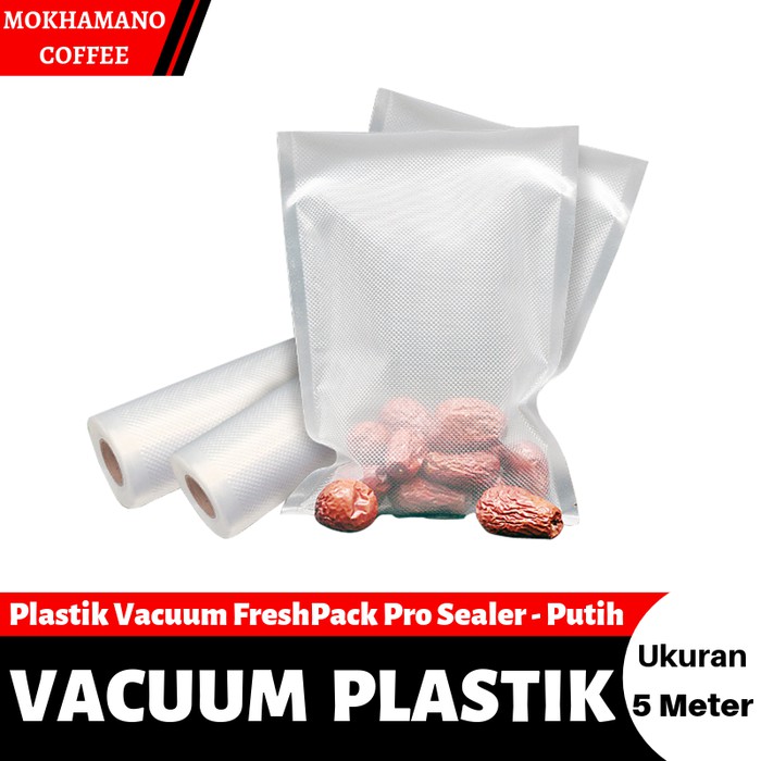 

Plastik Vakuum FreshPack Pro Sealer - Putih Ukuran 5 Meter