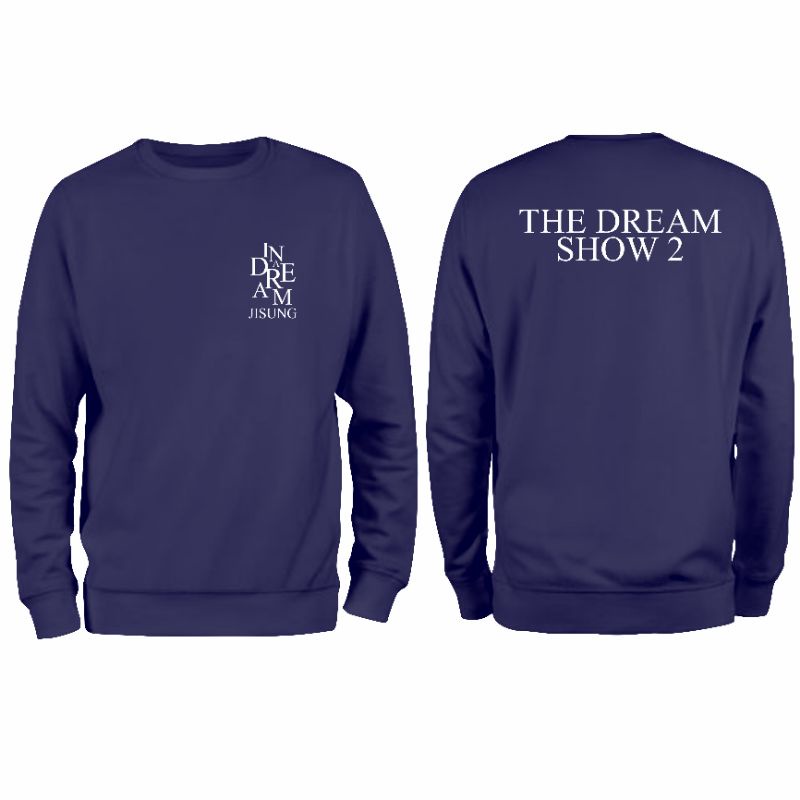 Basic Sweater NCT Dream The Dream Show 2 sablon Logo ( Request Nama ) + Belakang