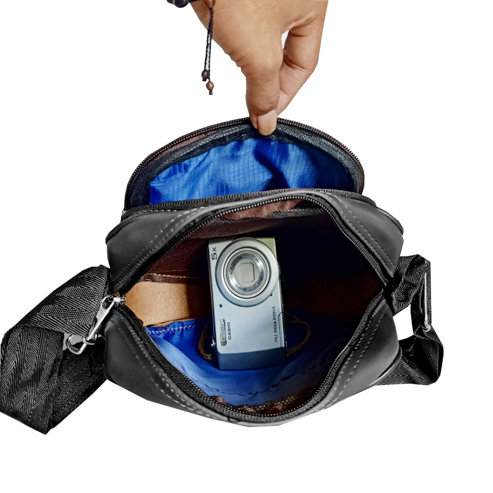 Crossbody Bag Tas Messenger Tas Gadget Tas Notebook Tas Smartphone Tas HP Size 10 Inchi Original S HRL 0891 10 - black