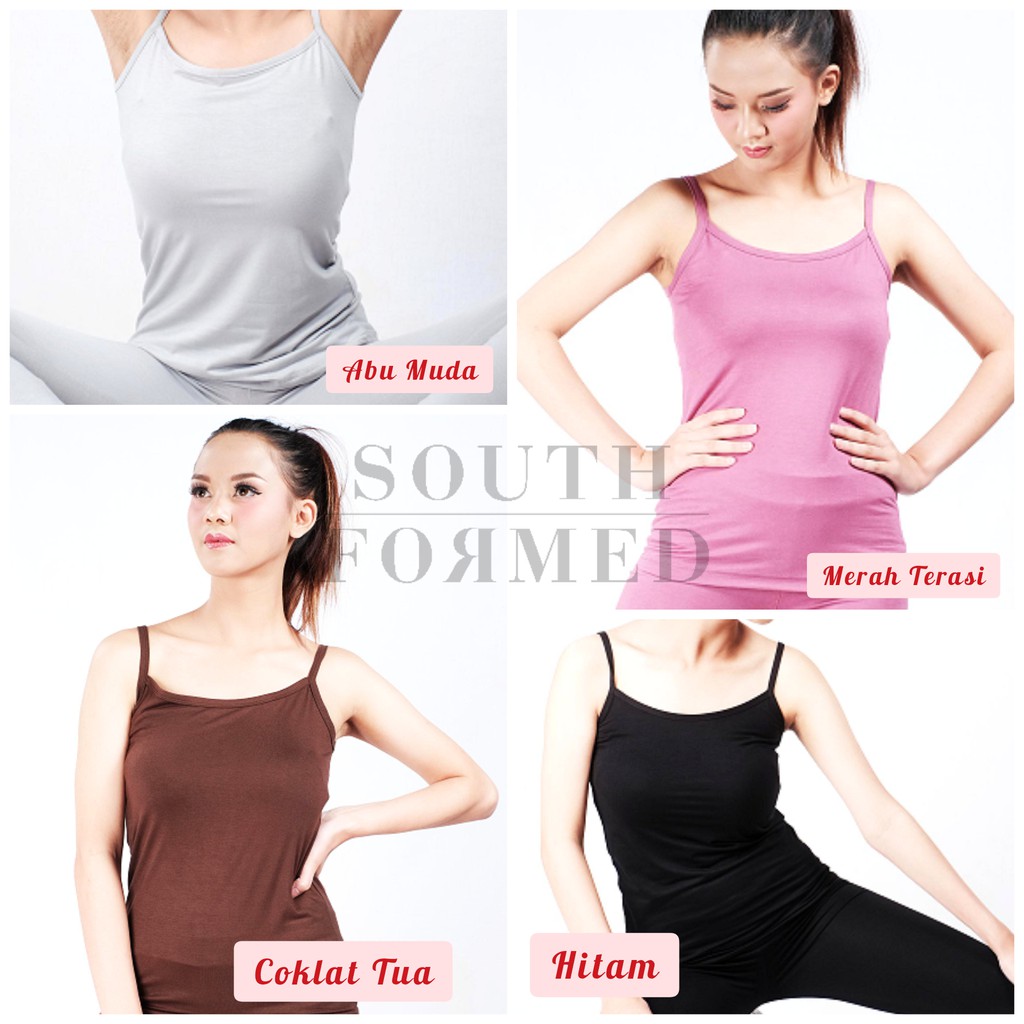 100 % ADEM TANKTOP WANITA SPANDEX RAYON / SINGLET WANITA / KAOS DALAM WANITA