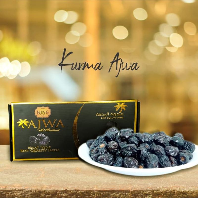 

KURMA NABI "AJWAH" kemasan 500 gr. Packing ASLI MADINAH segel pabrik