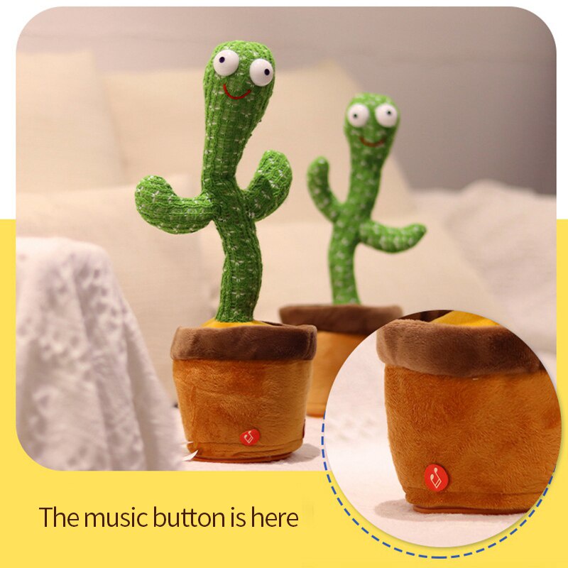 Dancing Cactus Toys Boneka Kaktus Joget Boneka Kaktus Goyang Mainan Kaktus Goyang Mainan Boneka Kaktus  Boneka Cactus