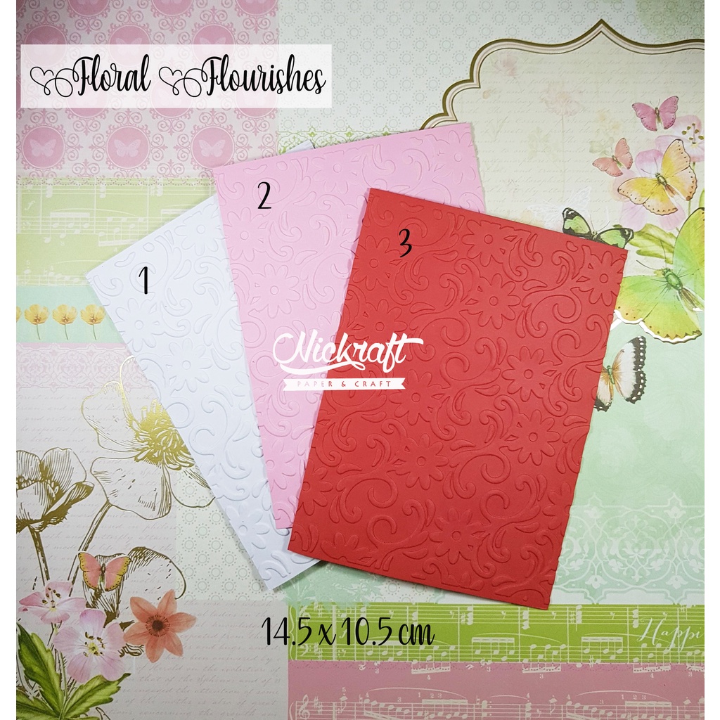 

Emboss Paper - FLORAL FLOURISHES