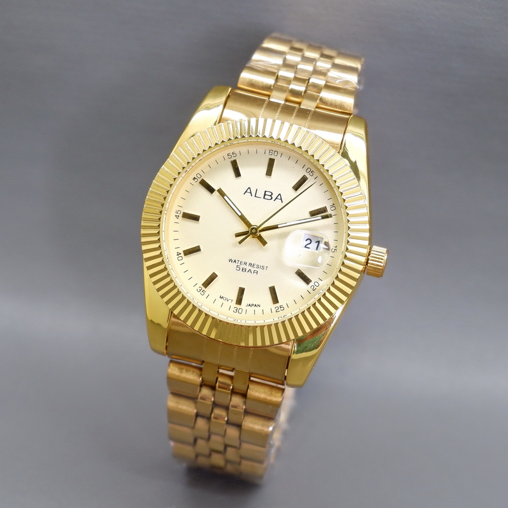 Jam Tangan Wanita Alba Rantai Besar Tanggal Aktif