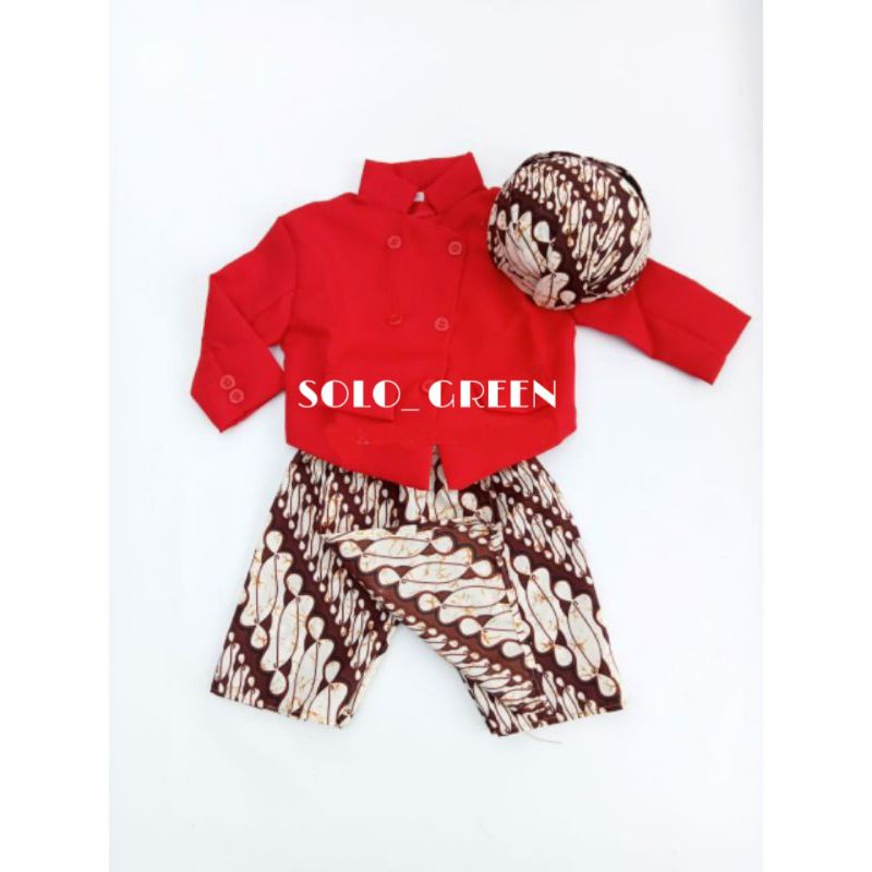 Beskap Anak / Baju adat anak / Setelan Baju anak laki laki / Tedak siten / turun tanah