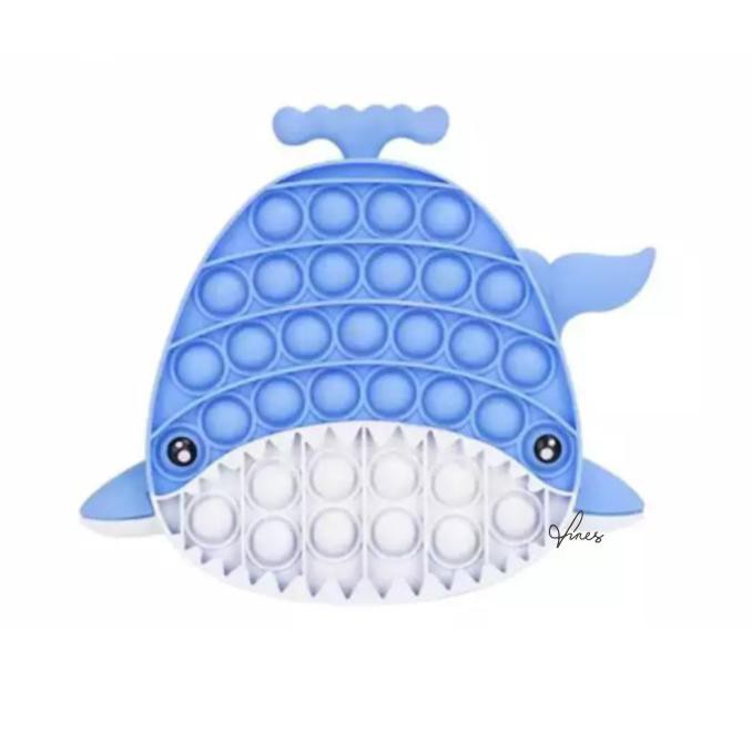 Jual Pop It Fidget Ikan Paus Hiu Biru 