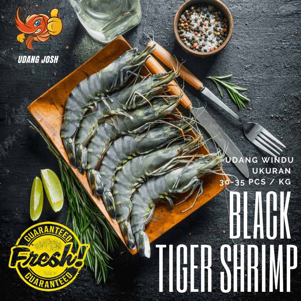 

Udang Windu Segar 30-35 Pancet Fresh Seafood Pacet 500 Gr Tiger Prawn Tiger Shrimp