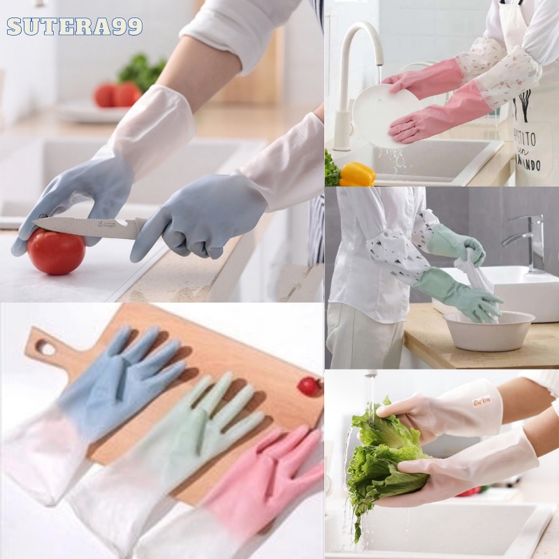 DISKON Sarung Tangan Cuci Piring Silikon Glove / Rubber Gloves / Sarung Tangan Karet  ARUNG TANGAN KARET CUCI PIRING ANTI AIR RUBBER GLOVE / SARUNG TANGAN SERBAGUNA