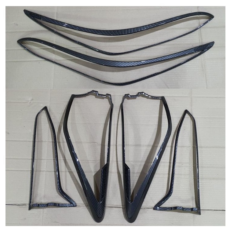Paket garnish lampu carbon All New Fortuner 2021