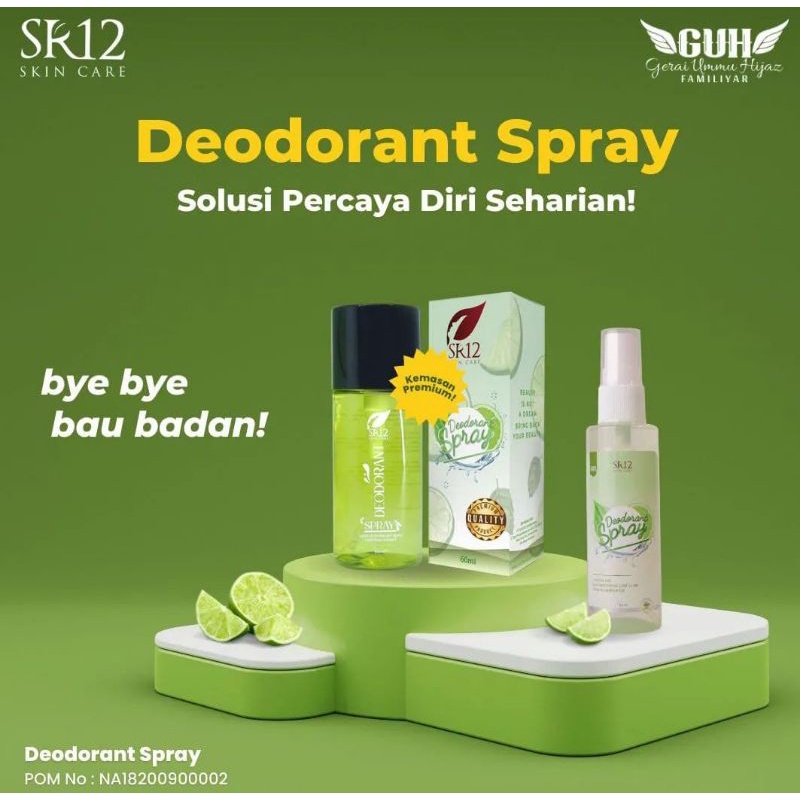 DEODORANT SPRAY SR12 ANTI BAU KETEK DAN BAU KAKI