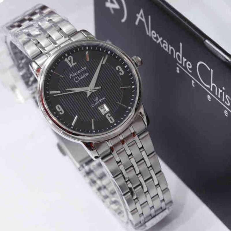 Jam Tangan ALEXANDRE CHRISTIE AC 8327 WANITA SILVER WHITE MINERAL GLASS ORIGINAL