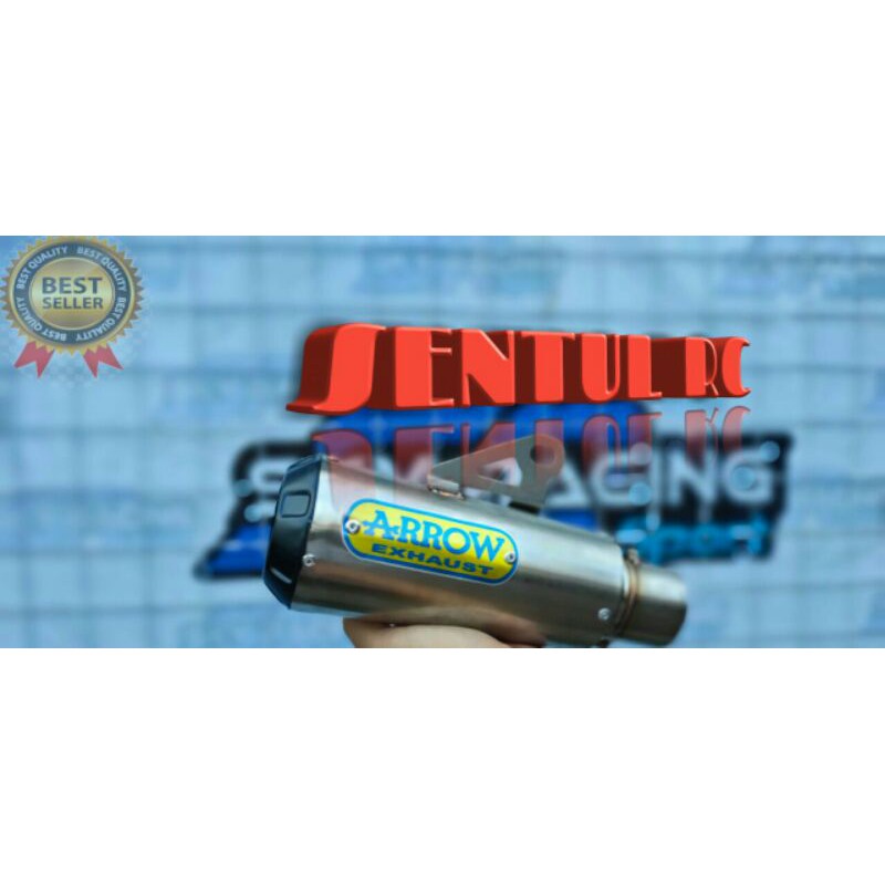 Silincer Knalpot Arrow GTX stainless bebek motif Jupiter Vega dll