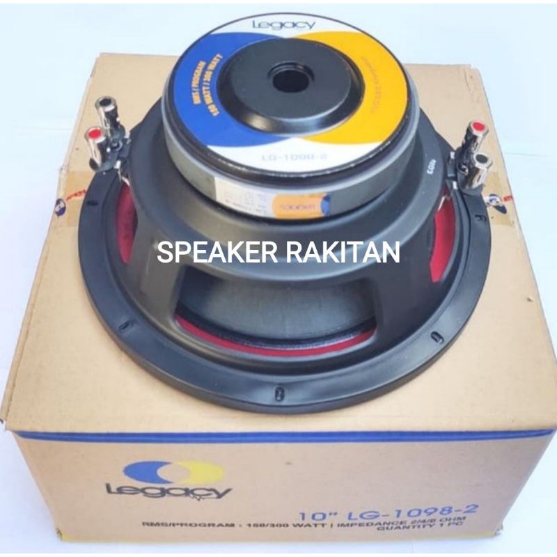 Speaker Subwoofer 10 inch Legacy LG 1098-2