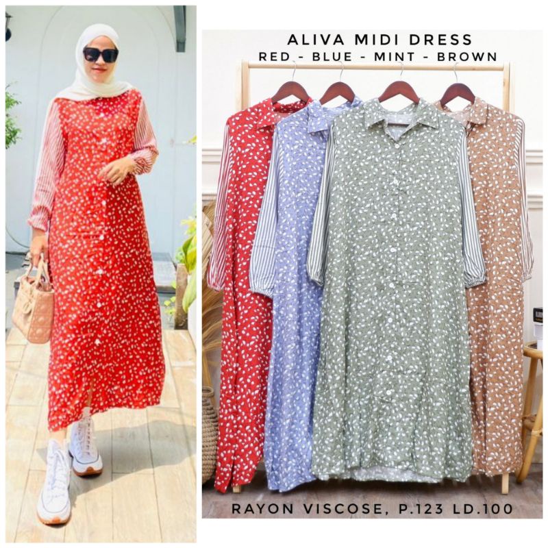 ALIVA MIDI DRESS