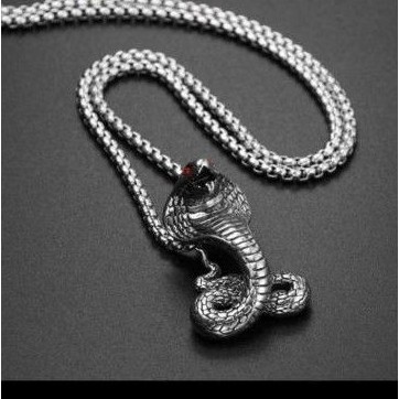 kalung liontin bentuk ular kobra / snake necklace cobra