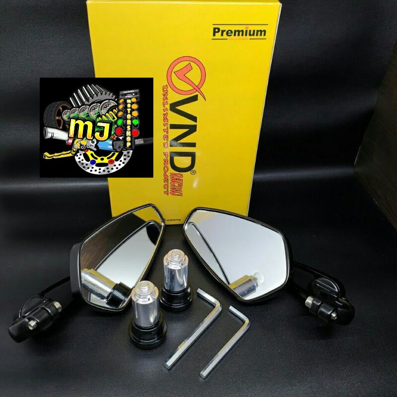 Spion Jalu Spion Bar End Bulat Akai Racing Kaca Cembung Universal Semua Motor