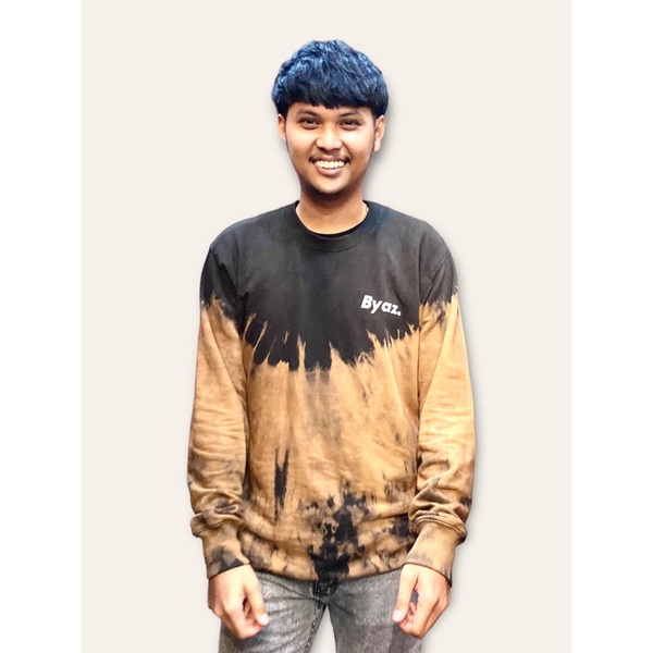 Crewneck BYAZ TwoTone Coklat Washing