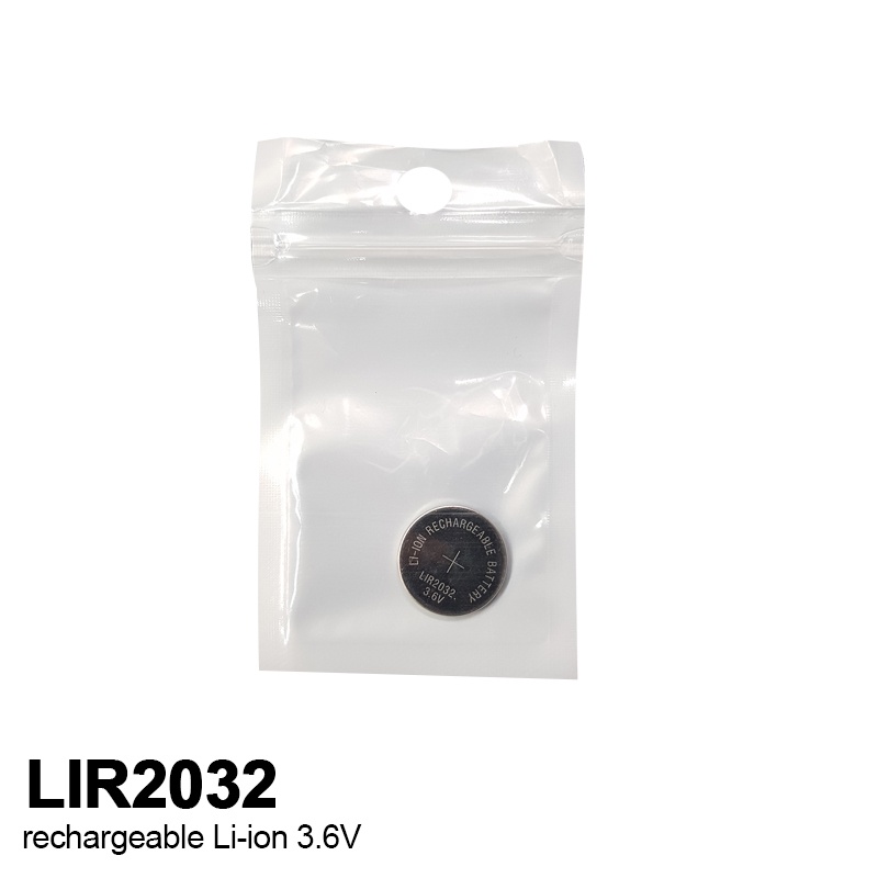 Baterai Koin Rechargeable LI-ION LIR2032 3.6V - Baterai Kancing LIR2032 - Baterai Charger LIR2032