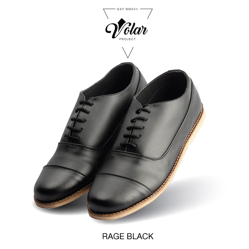  OXFORD  RAGE BLACK I UAW x RP ORIGINAL I Sepatu  Oxford  