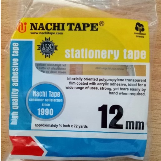 

Nachi Tape Lakban Bening 12 mm 12mm Selotip