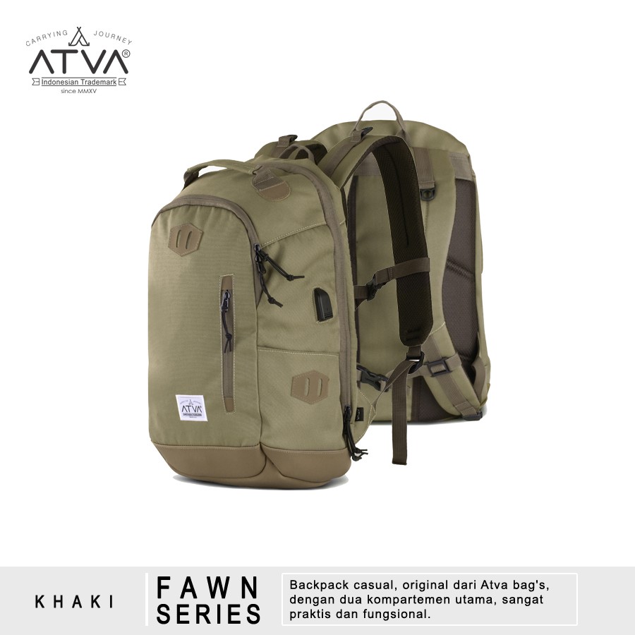 Tas Atva Backpack Fawn Khaki