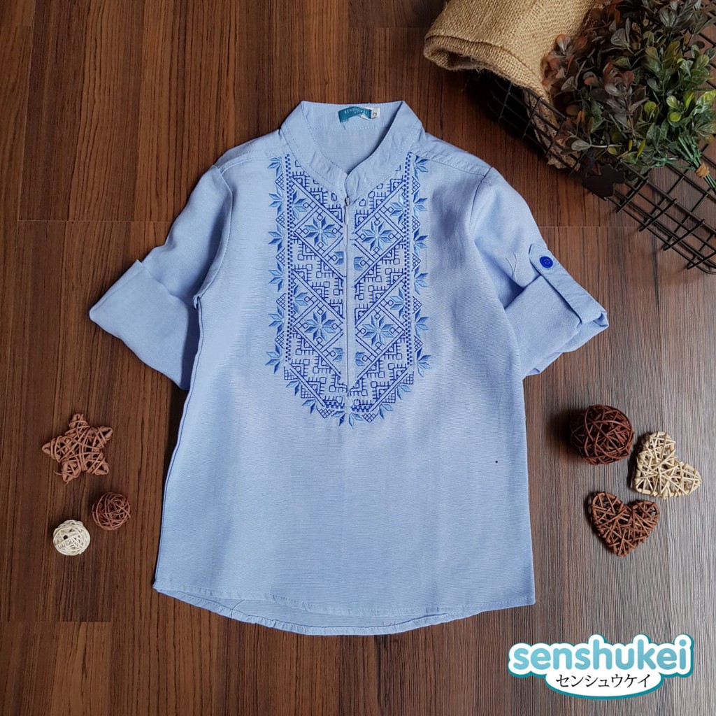 [Brandedbaby] 3-13T KEMEJA KOKO ANAK IMPORT PREMIUM QUALITY / KEMKO ANAK LENGAN PANJANG SENSHUKEI