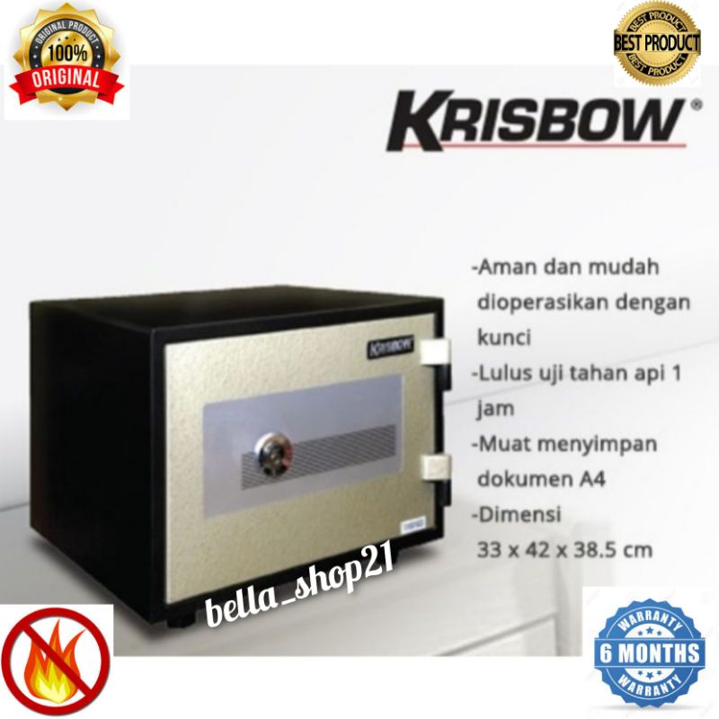 krisbow brankas / lemari besi safety box tahan api A041