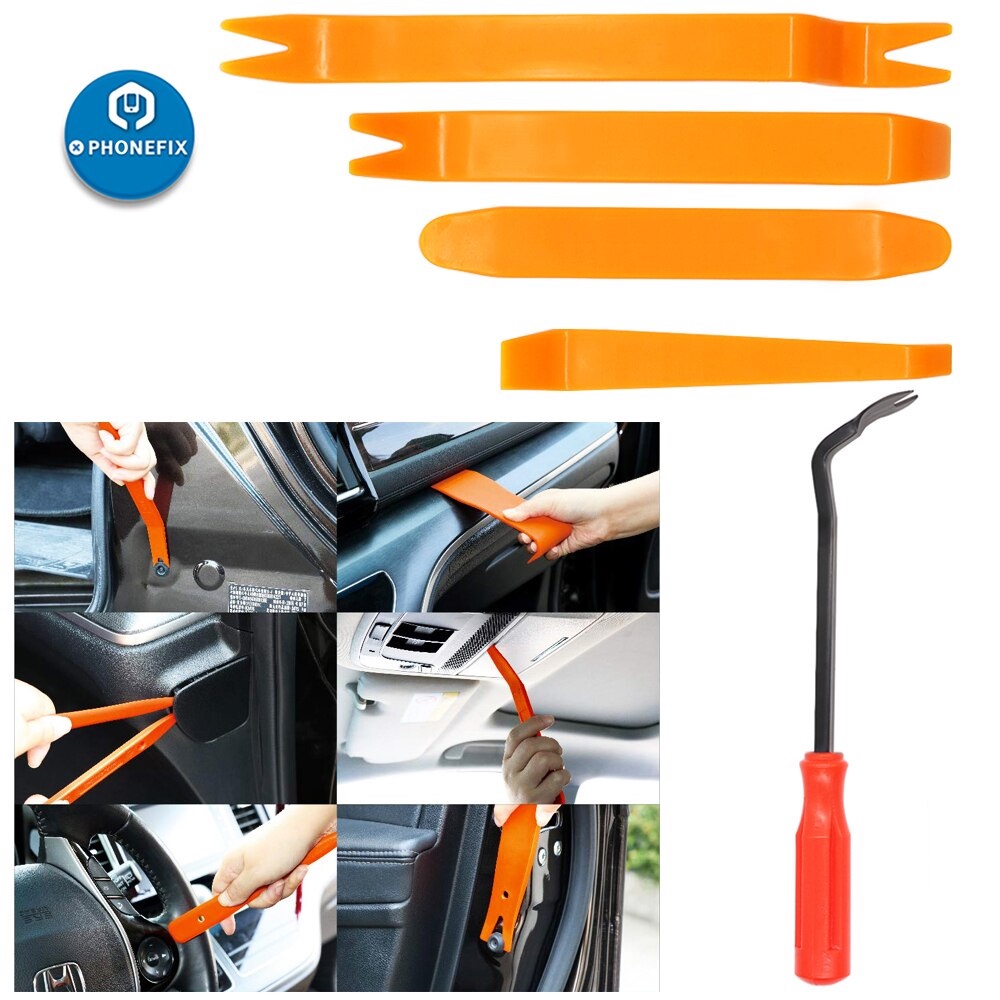 Ygrette - 5PCS Oauee Pengungkit Panel Mobil Car Removal Pry Trim Tool DOOR TRIM CUKIT ALAT LEPAS DASHBOARD PANEL PINTU BUMPER BAUT BODY MOBIL