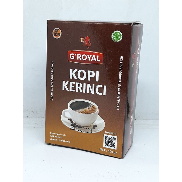 

KOPI KERINCI ROBUSTA G ROYAL 100GR