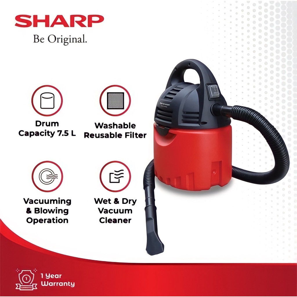 SHARP Vacuum Cleaner Wet and Dry EC-CW60 CW 60 Penyedot Debu Filter