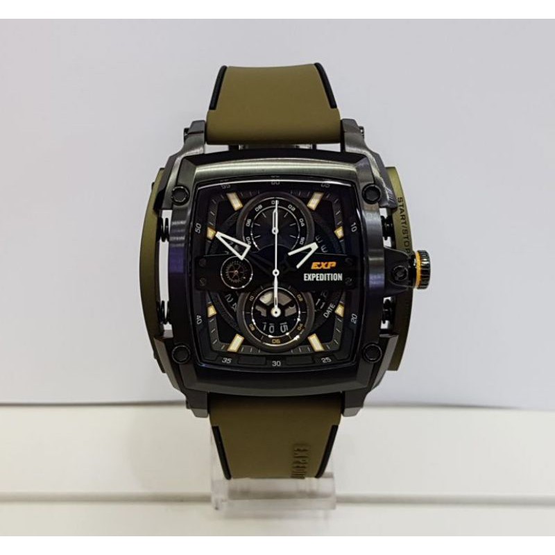 Jam Tangan Expedition E3008MC Black / Army Original