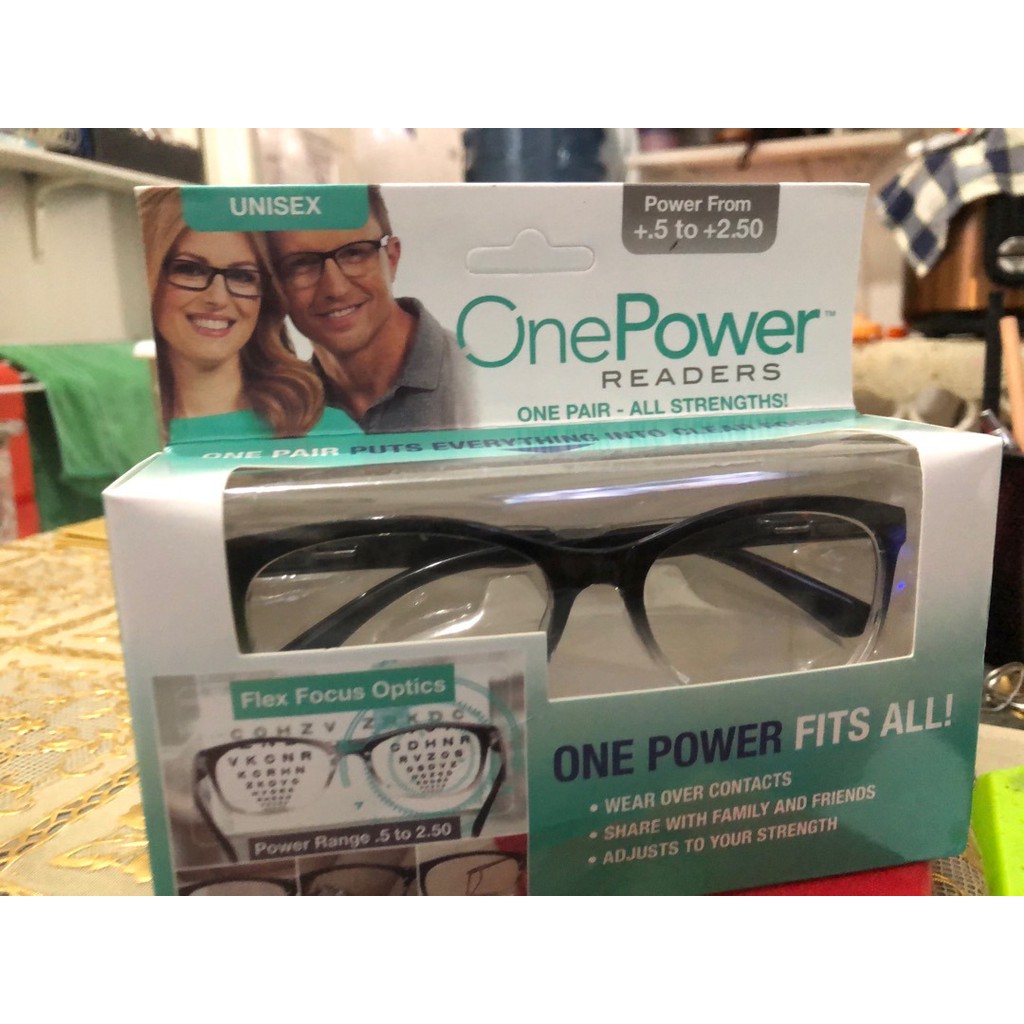 Kacamata Baca Plus + One Power Readers Auto Focus Unisex Original Power Vision Fits All Pria Wanita 