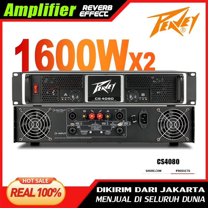 CS4080 Audio Amplifier Two Channels 8 Ohm 1600 Watt H Category Professional Stage Performance KTV Amplifier