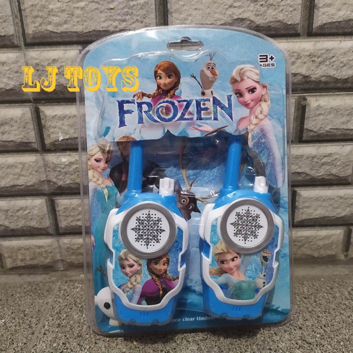 Mainan Walkie Talkie Spiderman / Frozen Mainan HT Anak Karakter 2 Pcs - 95953