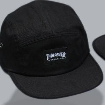 (ATC) Topi 5 panel thrasher  / five panel premium / snapback caps distro original topi lima panel pr