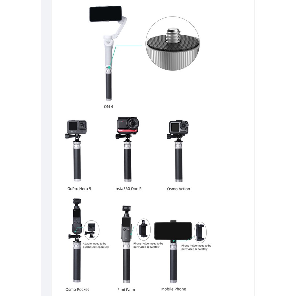 Sunnylife High Quality Universal Portable Aluminium Extending Rod