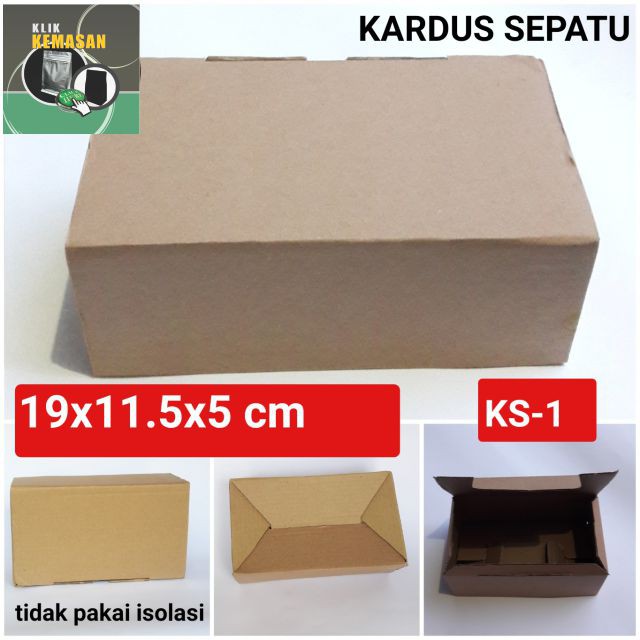 

KARDUS SEPATU 19X11,5X5/BOX KARDUS HP PACKING KOTAK DOS DUS BOX