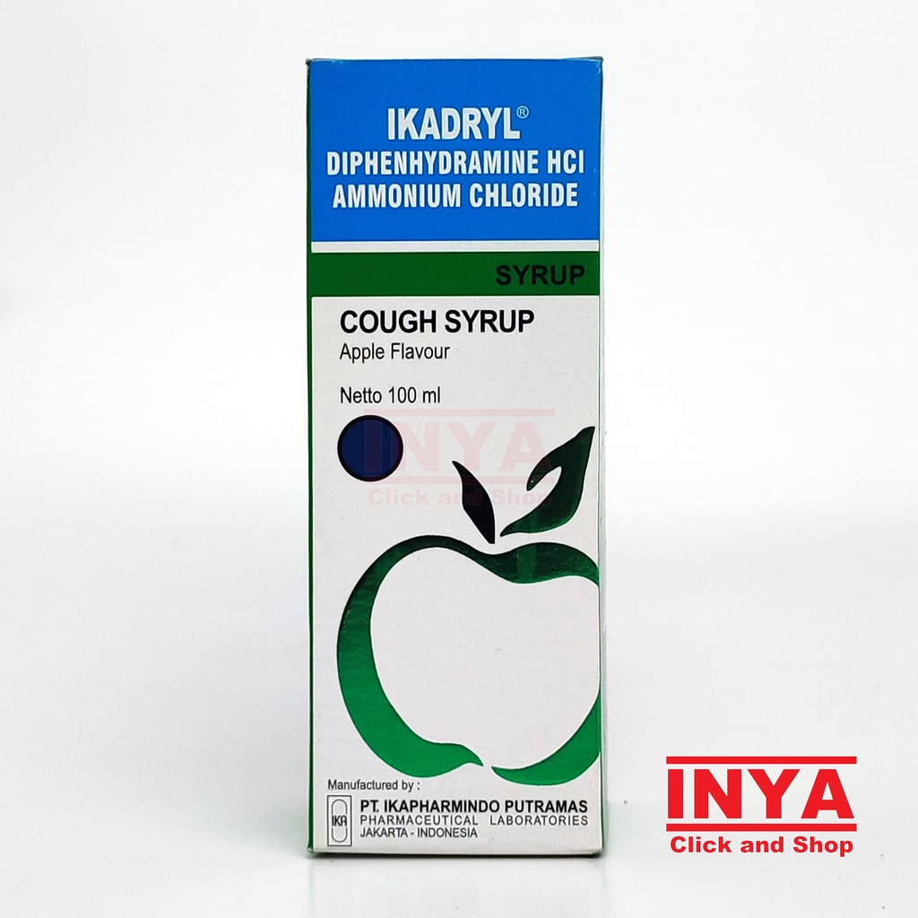 IKADRYL COUGH SYRUP RASA APEL 100ml - Obat Batuk