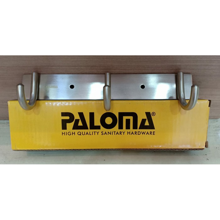 PALOMA BAP 3303 Kapstok Gantungan Baju Handuk Rak Hanger Mandi 3 Kait